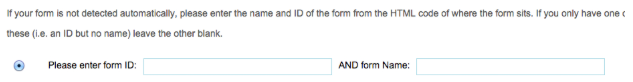form id and name
